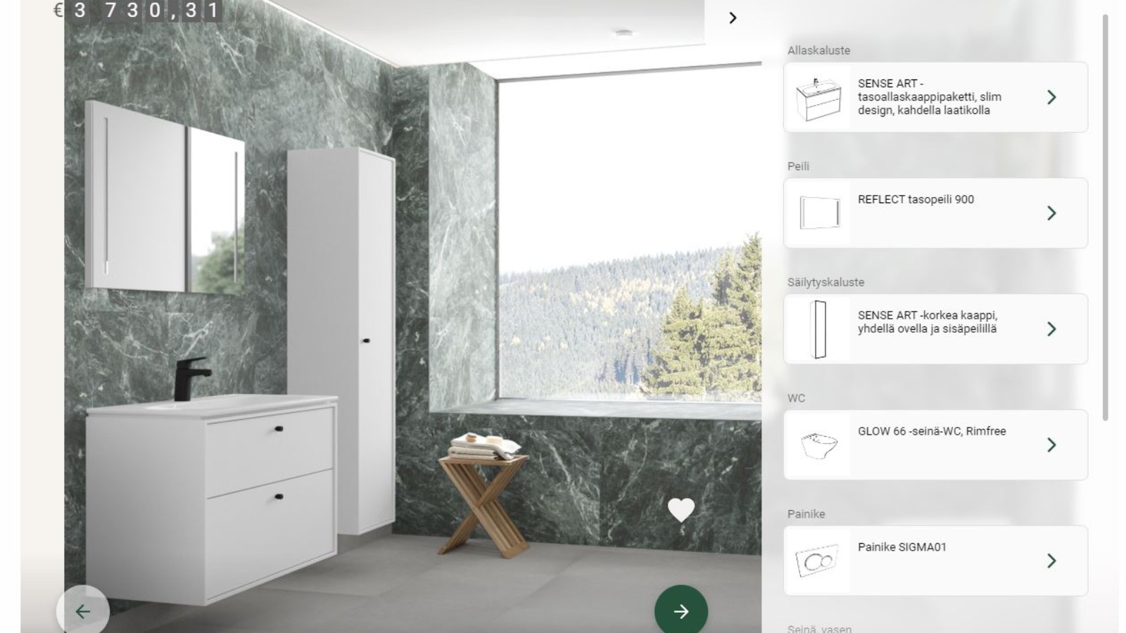 Kylpyhuoneen suunnitelutyökalu Kylpyhuoneen suunnitelutyökalu