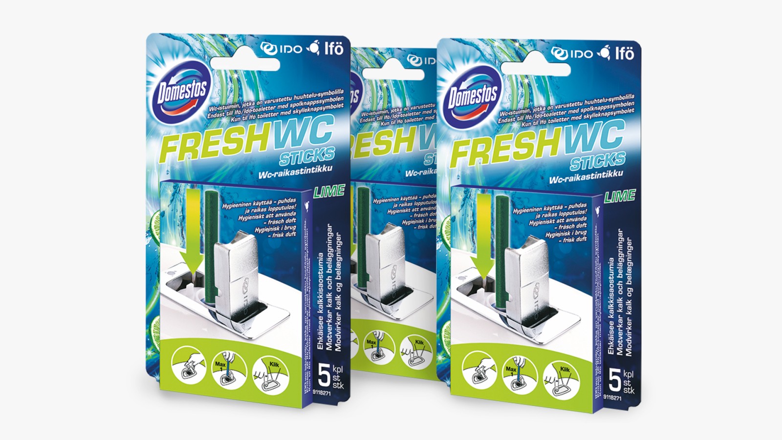 IDO Fresh -raikastinpuikot tulevat 5 kpl:n paketeissa. IDO Fresh -raikastinpuikot tulevat 5 kpl:n paketeissa.