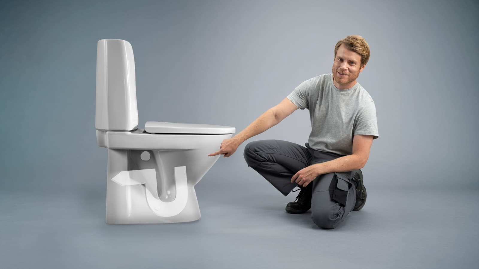 IDO wc-istuin P-lukolla