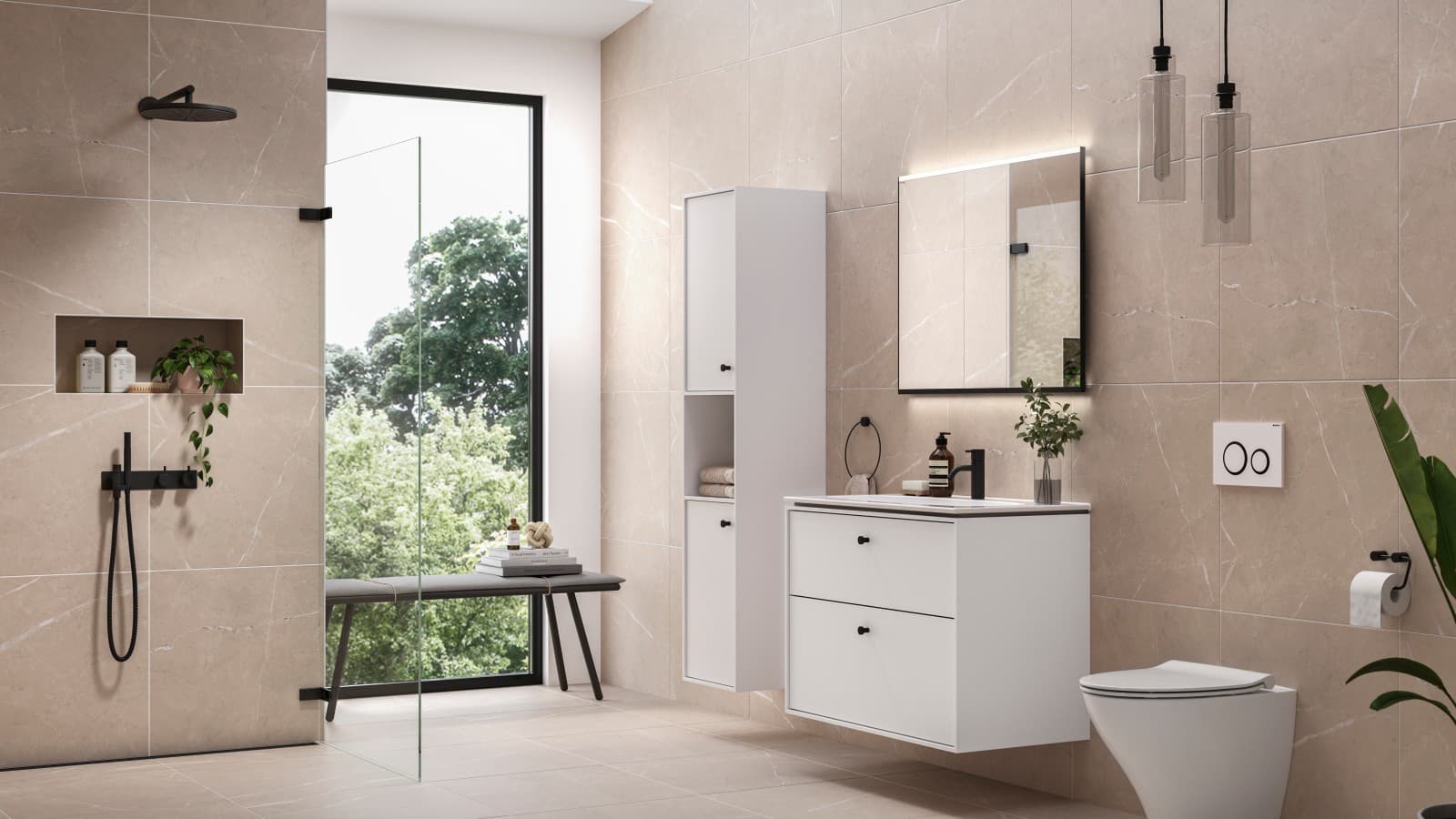 IDO kylpyhuone eleganteilla kylpyhuonekalusteilla ja tuotteilla IDO kylpyhuone eleganteilla kylpyhuonekalusteilla ja tuotteilla