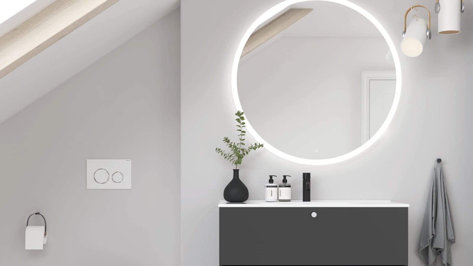 Kehyksettömät peilit luovat ylellisyyttä kylpyhuoneeseen Kehyksettömät peilit luovat ylellisyyttä kylpyhuoneeseen